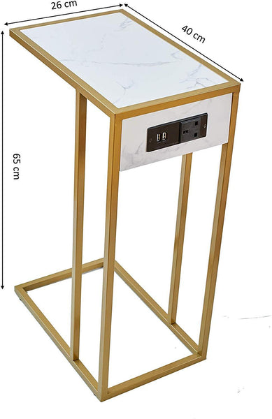 End clearance table outlet