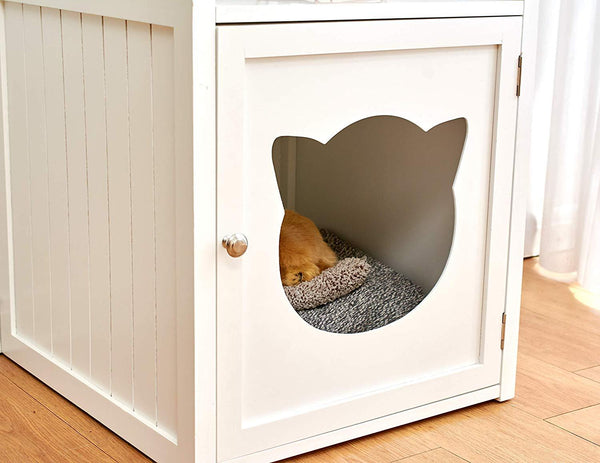 Cat cave litter box sale