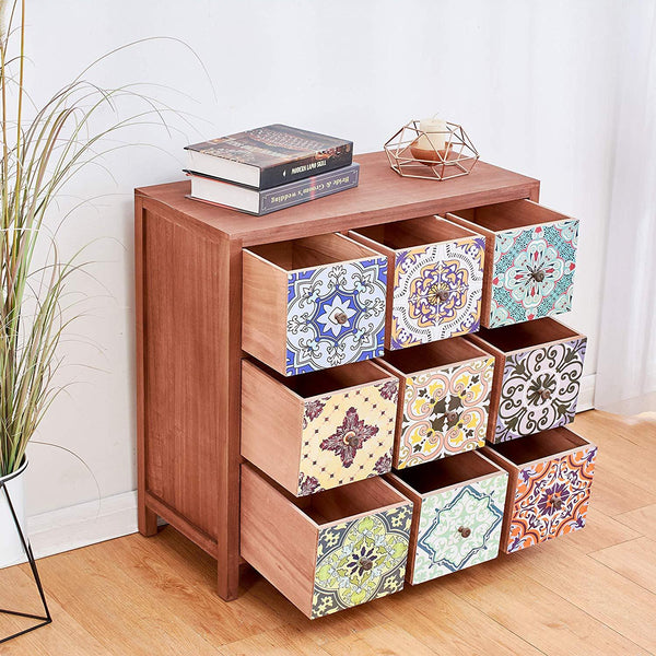 9 drawer hotsell cherry wood dresser