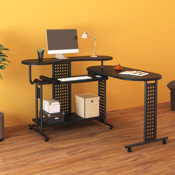 Expandable L Shape Computer Desk Computer Workstation Corner Desk