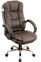 CLARE Modern Design High Back PU Leather Chrome Base Office Chair