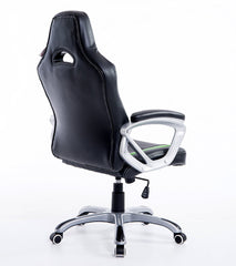 green black office gaming racing office desk swivel chair