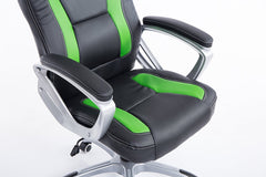 green black office gaming racing office desk swivel chair
