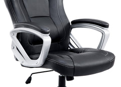 black office gaming racing office desk swivel chair