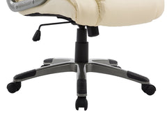 High Back PU Leather Extra Padded Swivel Executive Chair MO58, Cream