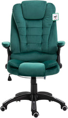 Cherry Tree Furniture Executive Recline Extra Padded Office Chair Standard, Green Velvet
