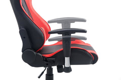 CTF PRO High Back Metal Frame Swivel Gaming Chair with 3-D Adjustable Armrests, Red