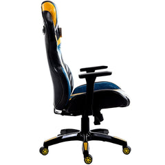 CTF PRO BUMBLE-BEE High Back Racing Gaming Computer Desk Chair with 3-D Adjustable Armrest, Blue
