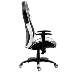 CTF Racing Style High Back Swivel Gaming Chair Computer Desk Chair with Back Vents Design, White
