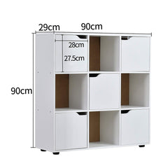 NORDI 3 X 3 Compartment Storage Unit Organiser Sideboard Cabinet Cube Unit