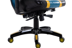CTF PRO BUMBLE-BEE High Back Racing Gaming Computer Desk Chair with 3-D Adjustable Armrest, Blue