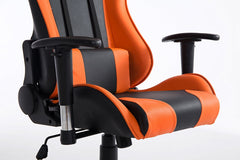 CTF PRO High Back Metal Frame Swivel Gaming Chair with 3-D Adjustable Armrests, Orange
