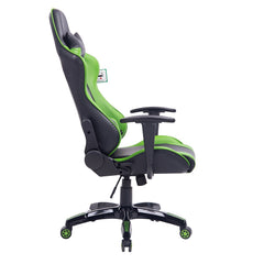 CTF PRO High Back Metal Frame Swivel Gaming Chair with 3-D Adjustable Armrests, Green