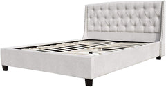 Cherry Tree Furniture LUCIDA Chenille Fabric Buttoned Headboard Bed Frame SF852 Standard, 5FT King