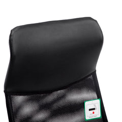 Sleek Design High Back Mesh Fabric Swivel Office Chair with Chrome Base, Black