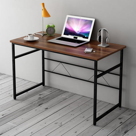Sleek Design Computer Desk Home Office Table 100 x 50 x 72 cm , Walnut Colour