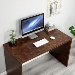 KUNO Checkered Walnut Colour Rectangular Home Office Desk