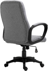 Cherry Tree Furniture Swivel Grey Fabric Swivel Desk Chair Office Chair