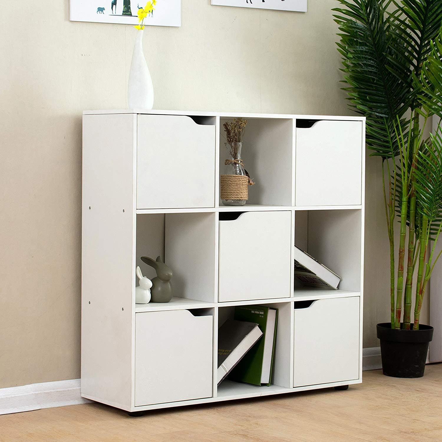 NORDI 3 X 3 Compartment Storage Unit Organiser Sideboard Cabinet Cube Unit