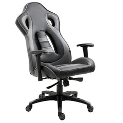 CTF Racing Style High Back Swivel Gaming Chair Computer Desk Chair with Back Vents Design, Grey