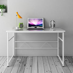 Sleek Design Computer Desk Home Office Table 100 x 50 x 72 cm , White Colour