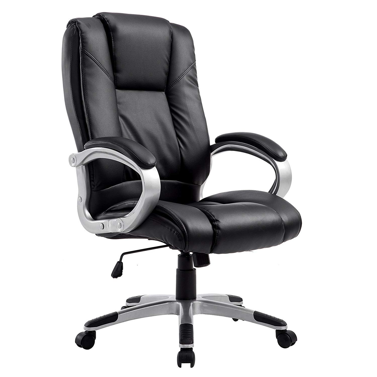 High Back PU Leather Executive Swivel Office Chair MO59, Black