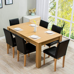 7-Piece Dining Room Set 6-Seater Dining Table with 6 Chairs