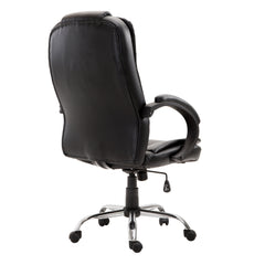 New Modern Design High Back PU Leather Chrome Base Office Chair