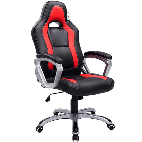 red black office gaming racing office desk swivel chair